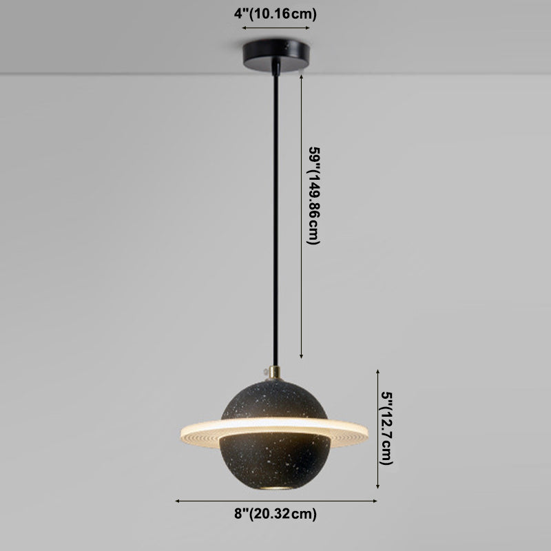 Globe minimalisme stijl hangende lamp enkele lichte stenen hanger lamp armatuur