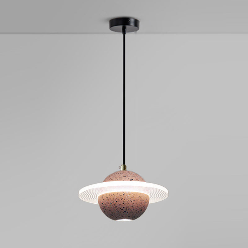 Globe minimalisme stijl hangende lamp enkele lichte stenen hanger lamp armatuur