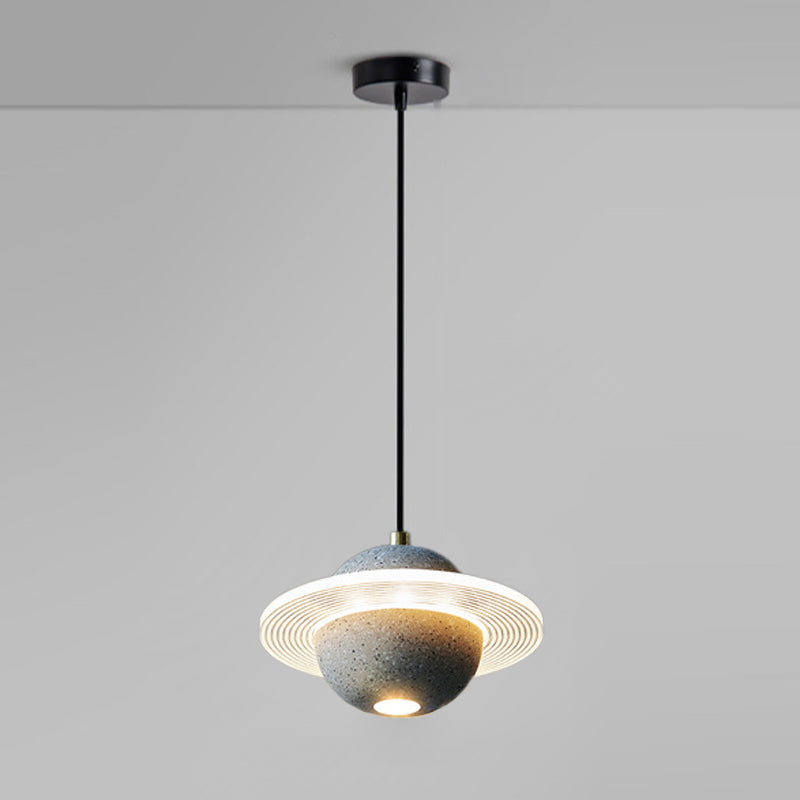 Globe minimalisme stijl hangende lamp enkele lichte stenen hanger lamp armatuur