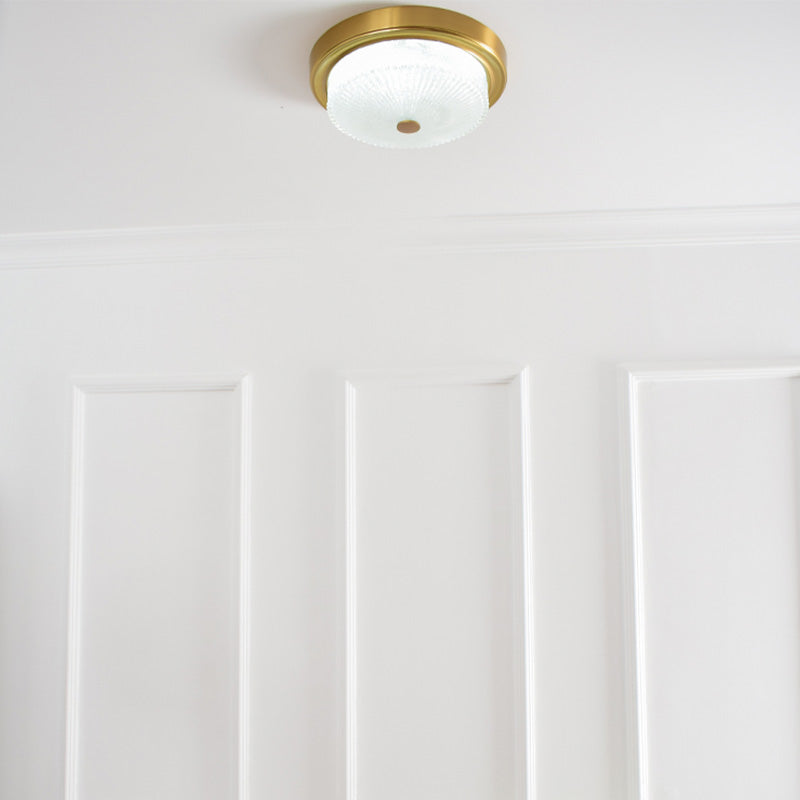 Modern Flush Mount Light LED Ceiling Lamp with Glass Shade for Sitting Room Living Room