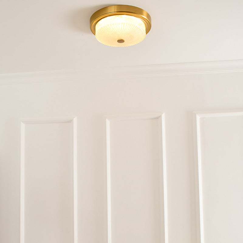 Modern Flush Mount Light LED Ceiling Lamp with Glass Shade for Sitting Room Living Room