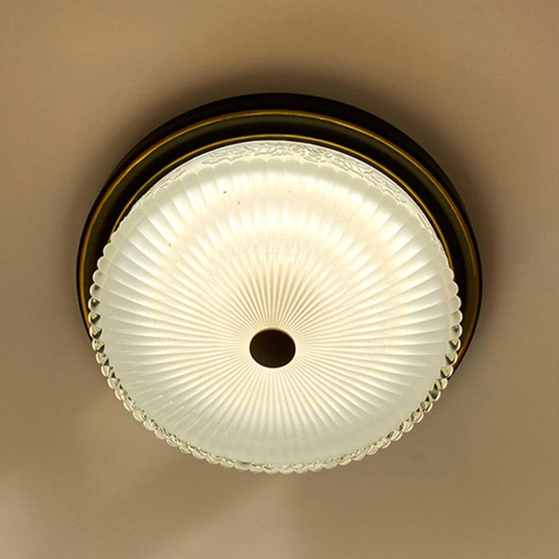 Modern Flush Mount Light LED Ceiling Lamp with Glass Shade for Sitting Room Living Room