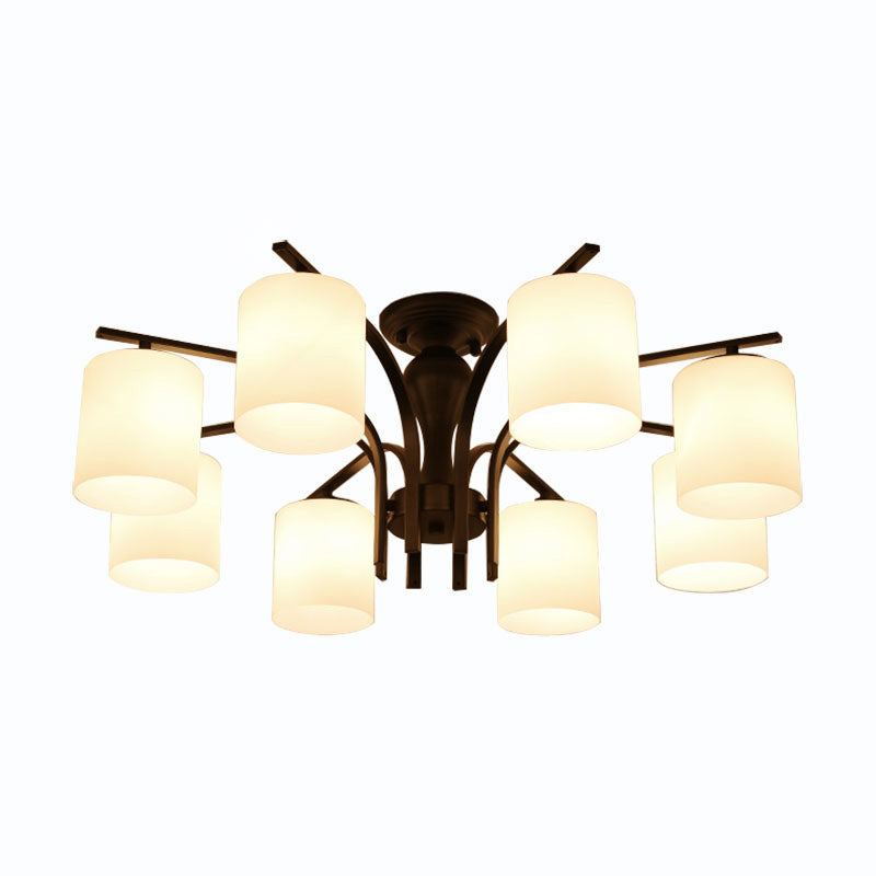 Modern Flush Mount Light Simple Soffitto Lampada con vetro Shade for Drawing Room Living Room