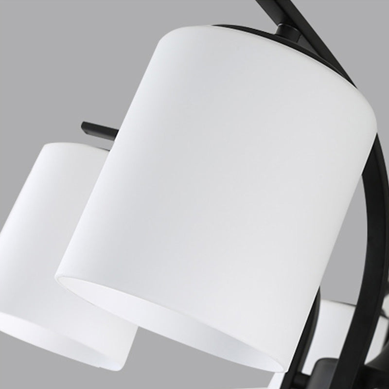 Modern Flush Mount Light Simple Ceiling Lamp with Glass Shade for Drawing Room Living Room