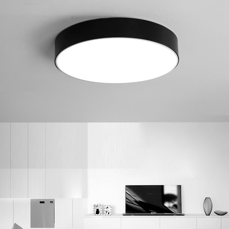 Lámpara de techo simple con luz LED empotrada moderna con pantalla acrílica para dormitorio