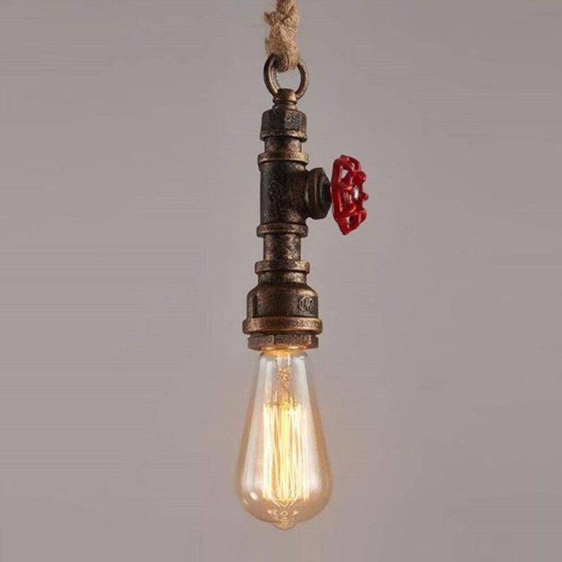 Water Pipe Suspension Light Industrial Hanging Light for Restaurant Bar Counter
