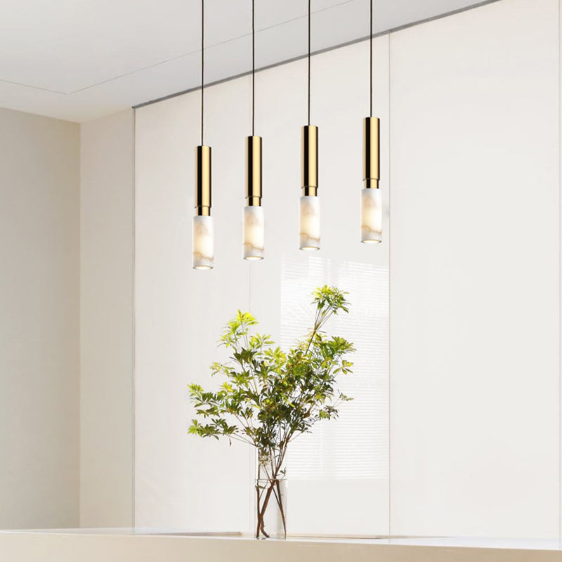 Pendre en pierre géométrique Light Modern Style Hanging Light pour le salon