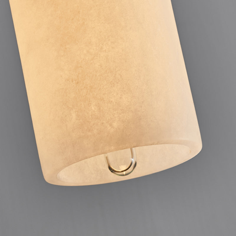 Moderner Stil Anhänger Lichtzylinderstein hängen Licht in Weiß für Bett