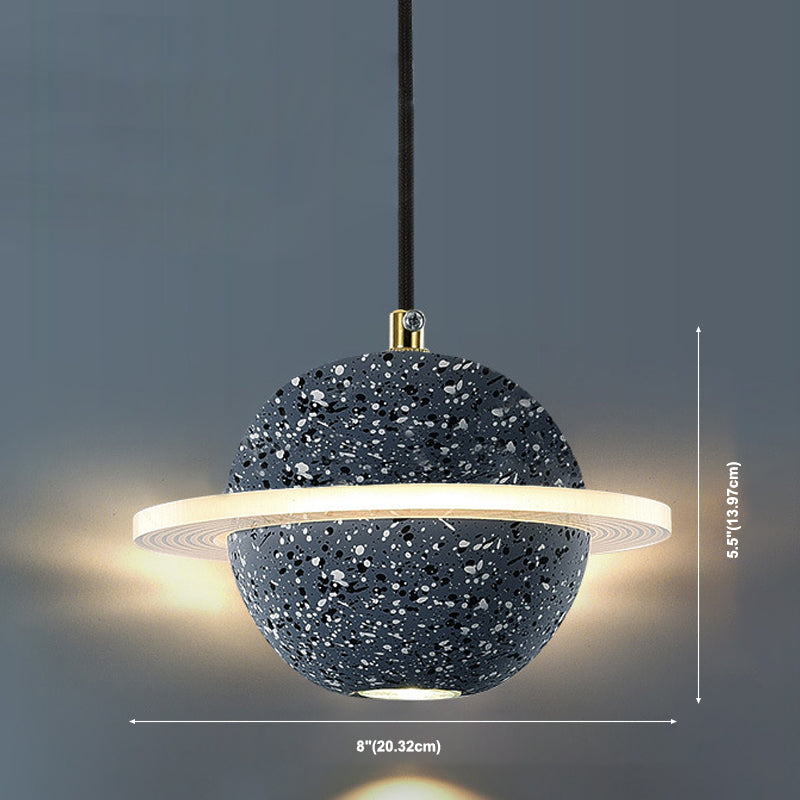 Globe zeitgenössischer Stil Hanging Lampe Acryl -Einweihlampe Lampe