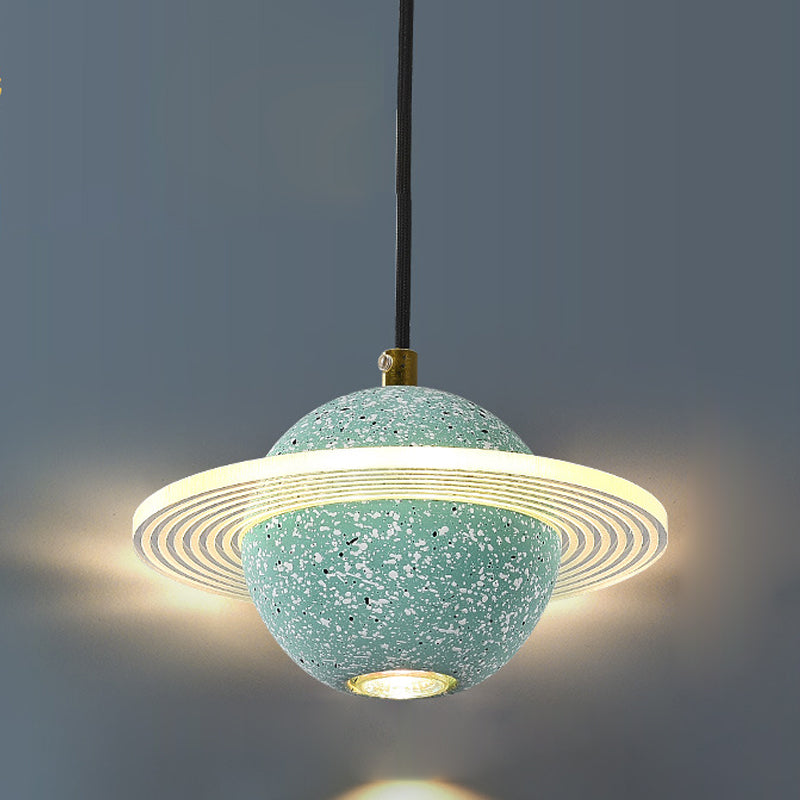 Globe zeitgenössischer Stil Hanging Lampe Acryl -Einweihlampe Lampe