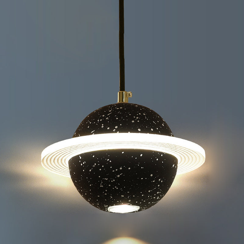 Globe zeitgenössischer Stil Hanging Lampe Acryl -Einweihlampe Lampe