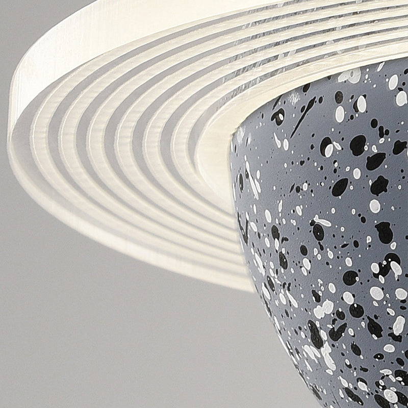 Globe zeitgenössischer Stil Hanging Lampe Acryl -Einweihlampe Lampe