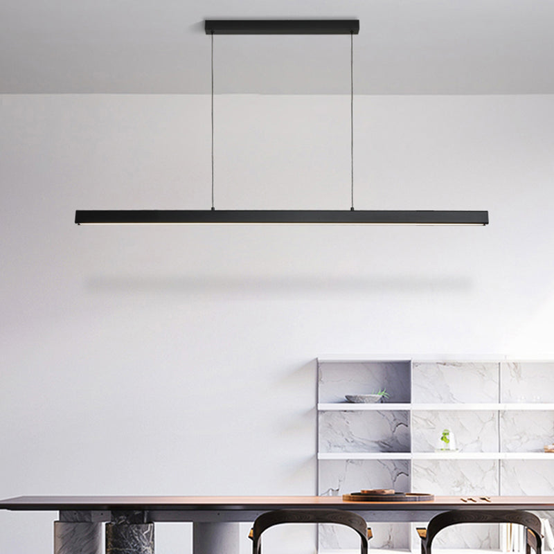 Modern Style Simple Hanging Light Fixture LED Rectangle Pendant Light for Dining Room
