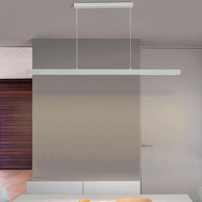 Modern Style Simple Hanging Light Fixture LED Rectangle Pendant Light for Dining Room
