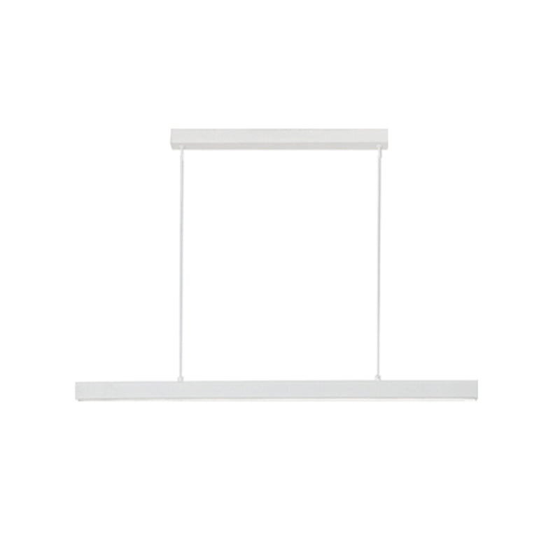 Modern Style Simple Hanging Light Fixture LED Rectangle Pendant Light for Dining Room