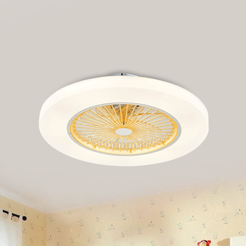 Sala de estar de donas Semi Flushmount Acrílico Acrílico Amarillo/Rosa LED LED CELOCHING LINULACIÓN, 23 "de ancho