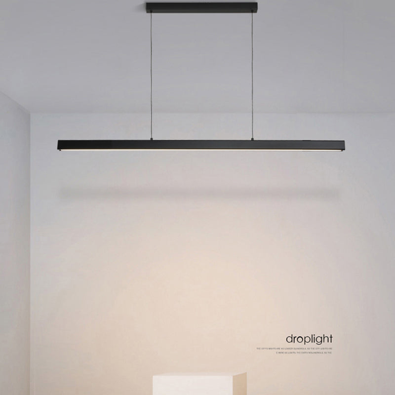 Moderne stijl eenvoudige hangende lamp led rechthoek hanglamp voor eetkamer