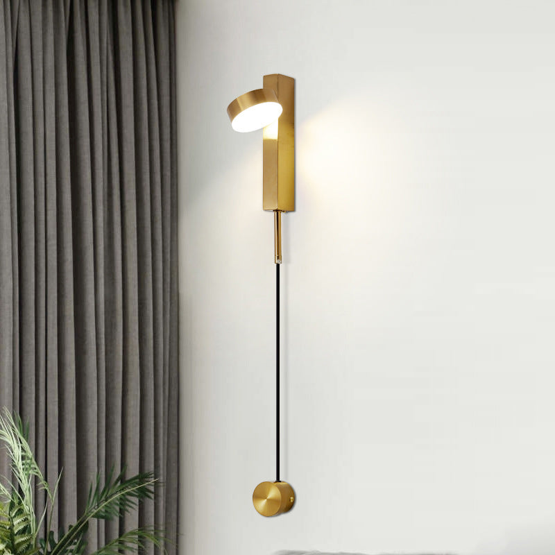Moderne eine leichte Wandleuchte Metall Drehwandmontierte Leuchte für Bett