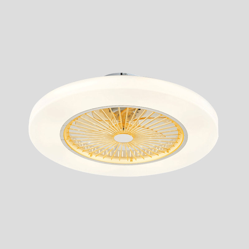 Sala de estar de donas Semi Flushmount Acrílico Acrílico Amarillo/Rosa LED LED CELOCHING LINULACIÓN, 23 "de ancho