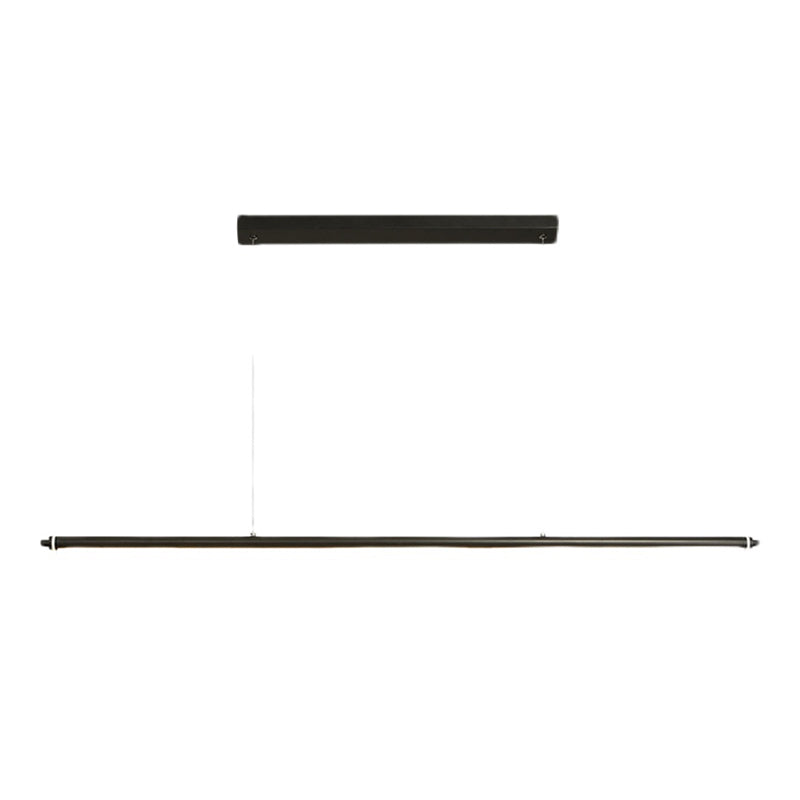 Moderner Stil Einfache hängende leichte LED Long Strip Anhängerlampe für Esszimmer