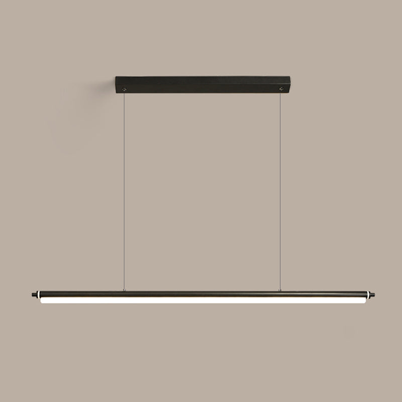 Moderner Stil Einfache hängende leichte LED Long Strip Anhängerlampe für Esszimmer