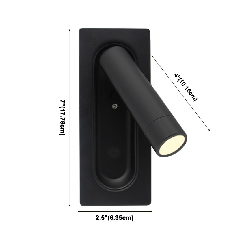 Black Metall Wandleuchte moderne Wandmontage Leuchte Leselampe für Schlafzimmer