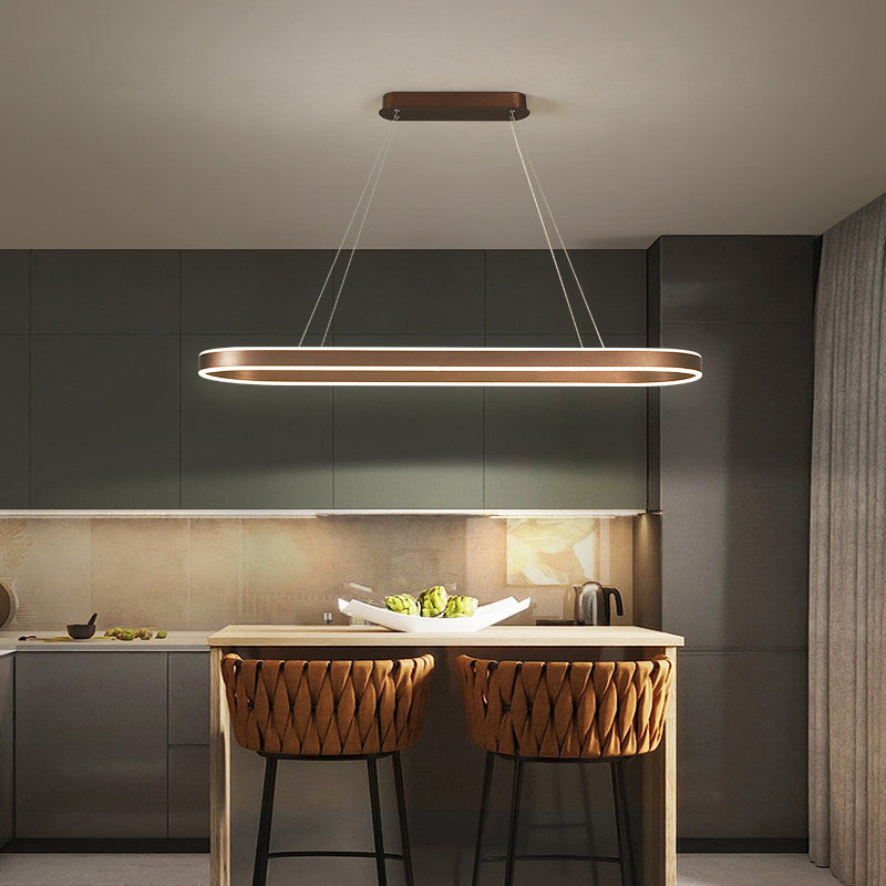 Modern Style Hanging Lamp Simple LED Pendant Light Fixture for Dining Room