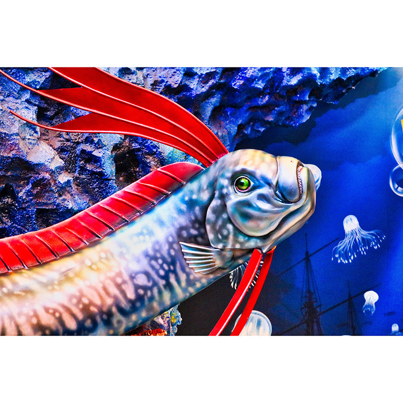 Marine Life Modern Style Moisture Resistant for Sitting Room, Custom Size Available