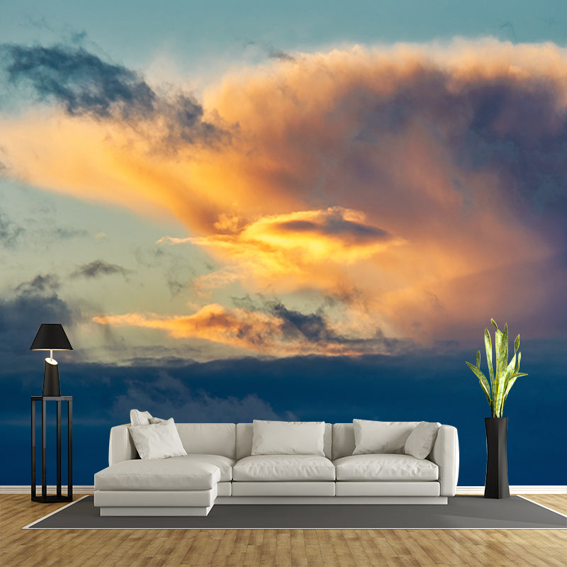 Sky View Mural Modern Stain Resistant Wall Art for Sitting Room, Made to Measure