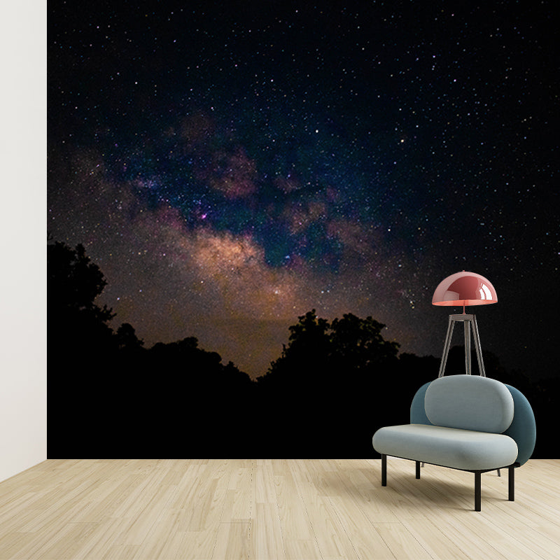 Modern Style Galaxy Murals Wallpaper for Living Room, Custom Size Available