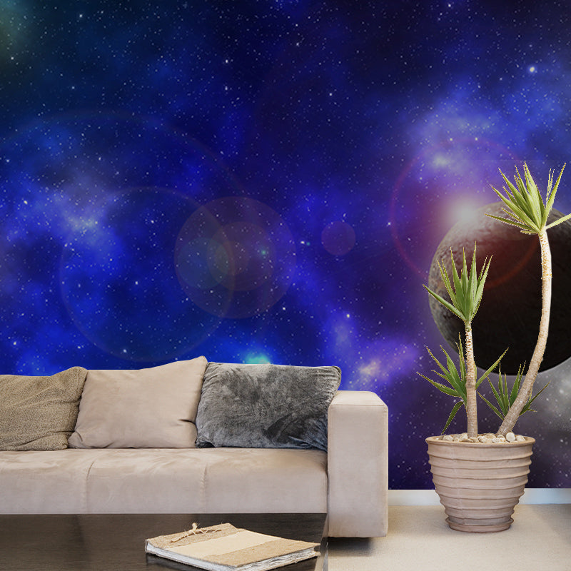 Mysterious Galaxy Universe Wall Mural Modernism Wall Covering for Decoration
