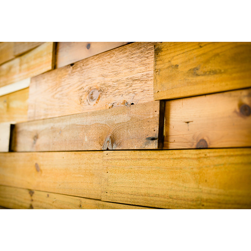 Wood Grain Industrial Style Mural Mildew Resistant for Living Room Decoration