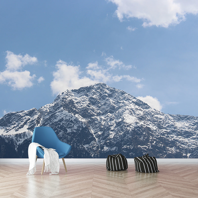 Mountain Landscape Mural Wallpaper Water Resistant Wall Covering for House Interior