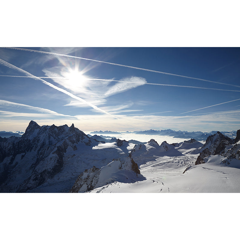 Photography Mountain Environment Friendly Mural Wall Covering for Living Room