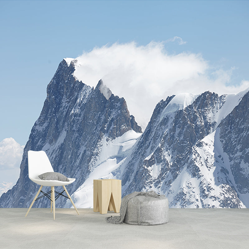 Photography Mountain Environment Friendly Mural Wall Covering for Living Room