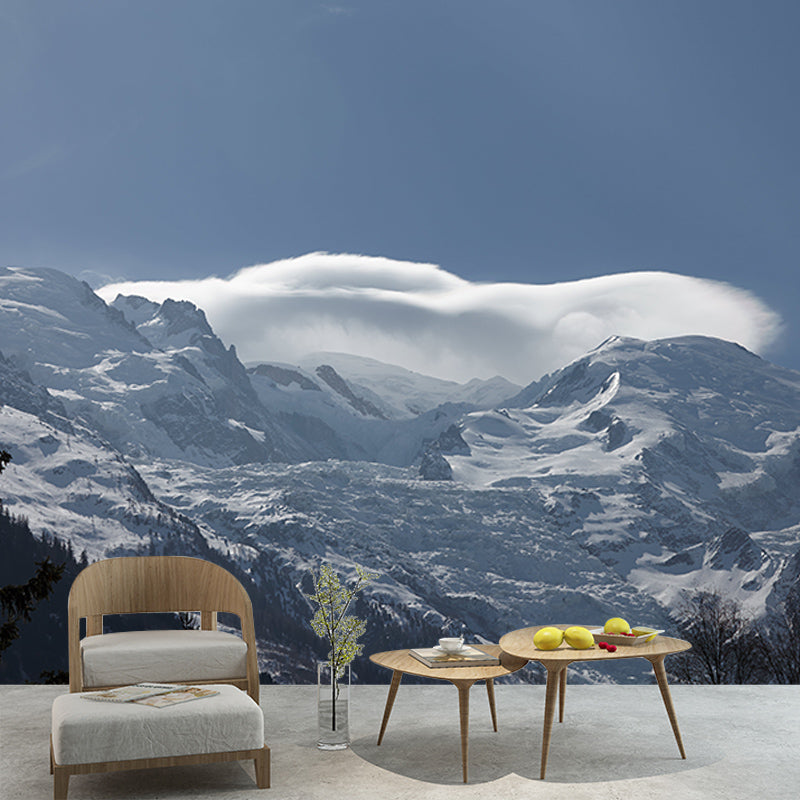 Photography Mountain Environment Friendly Mural Wall Covering for Living Room