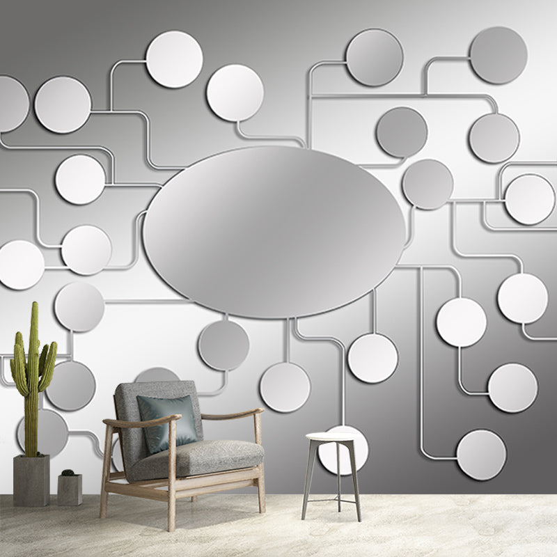 Geometry Minimalist Mural Wallpaper Full Size Wall Covering for Accent Wall