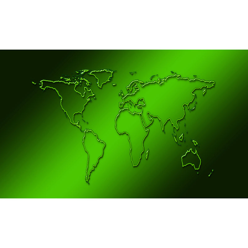 Modern Map Illustration Wall Mural Contemporary Wall Decoration for Bedroom