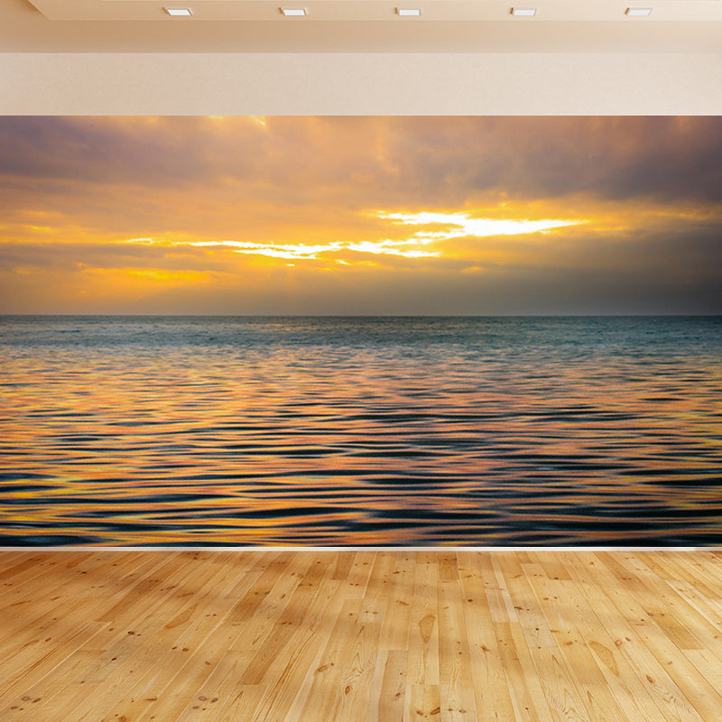 Modern Beach Environment Friendly Mural Wall Covering for Sleeping Room