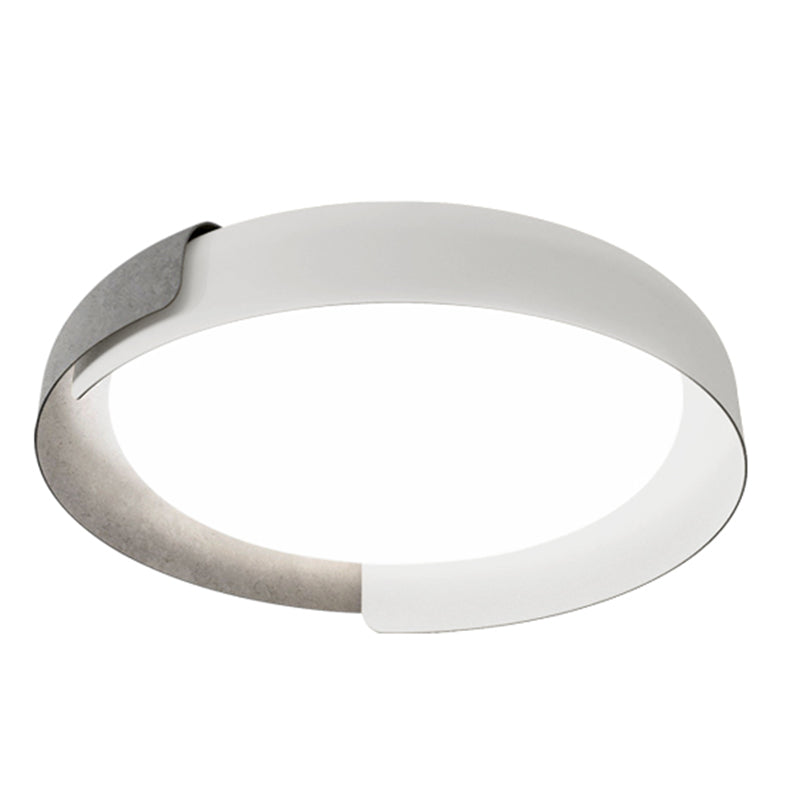 Lacquered Metal LED Ceiling Light in Modern Simplicity Acrylic Circular Flush Mount for Bedroom