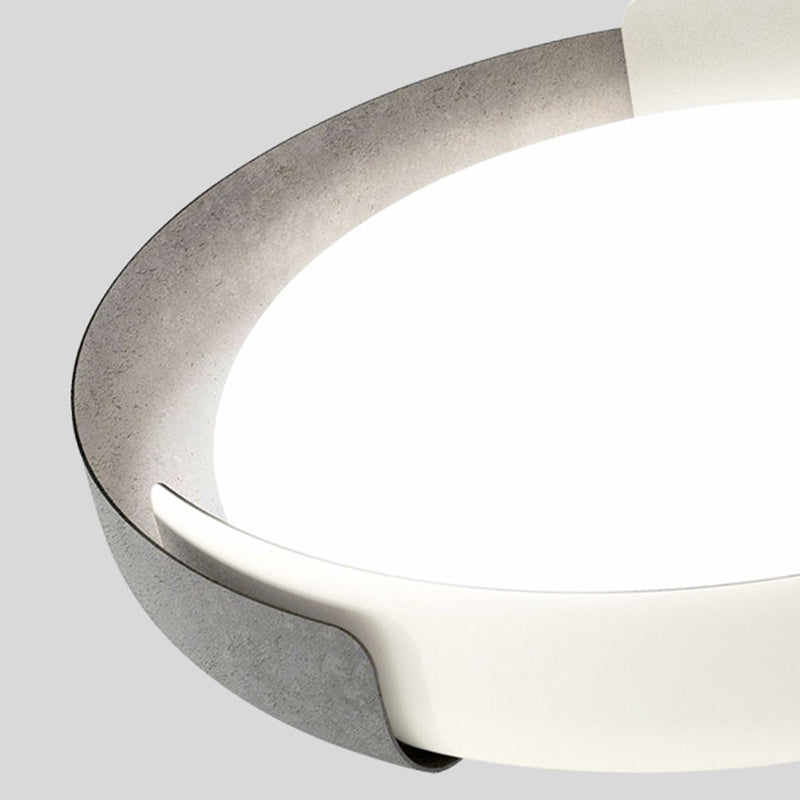 Lacquered Metal LED Ceiling Light in Modern Simplicity Acrylic Circular Flush Mount for Bedroom