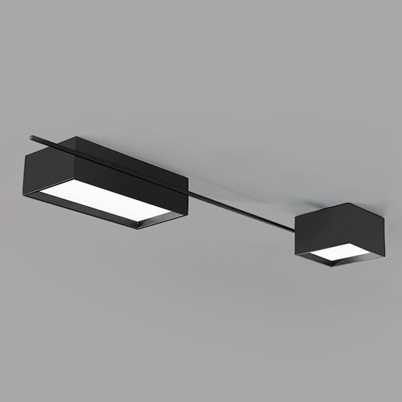 Modern Artistic LED Ceiling Light Iron Geometric Ceiling Fixture with Acrylic Shade