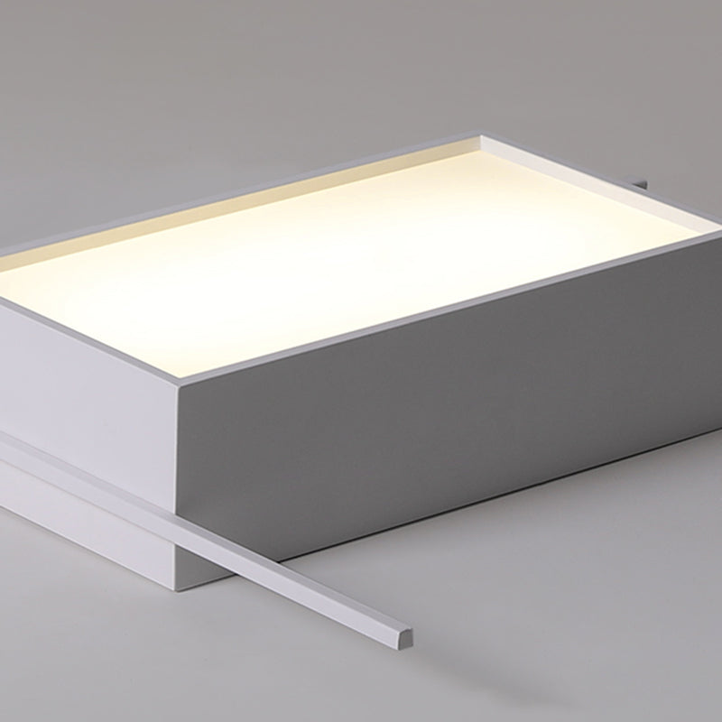 Modern Artistic LED Ceiling Light Iron Geometric Ceiling Fixture with Acrylic Shade