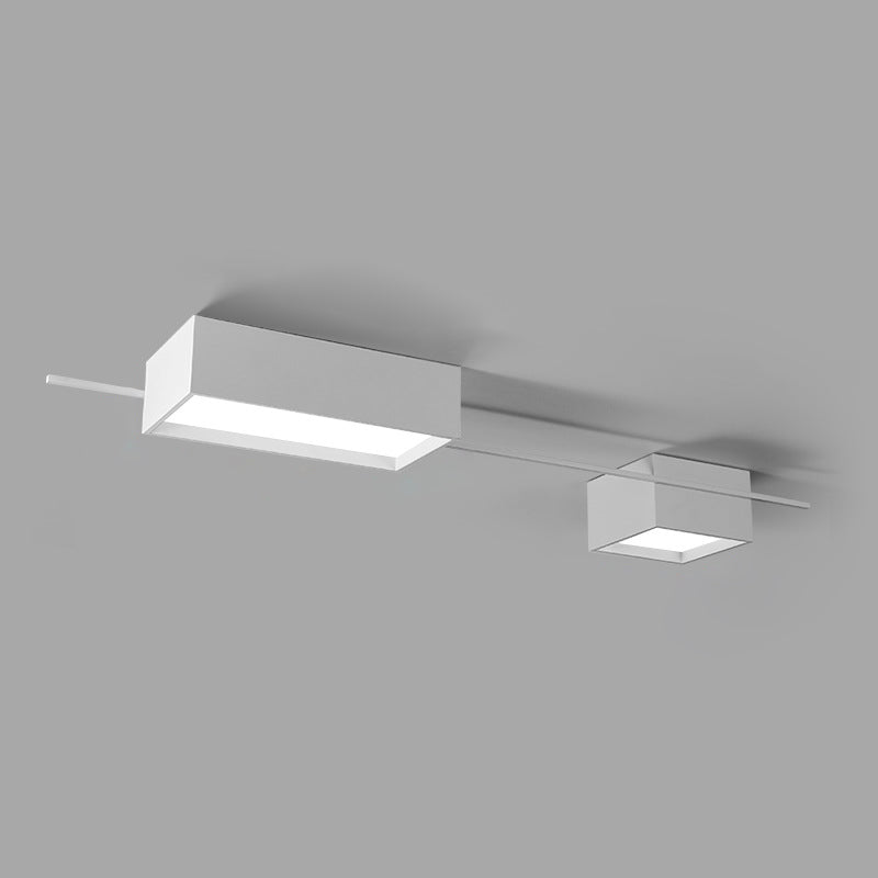 Modern Artistic LED Ceiling Light Iron Geometric Ceiling Fixture with Acrylic Shade