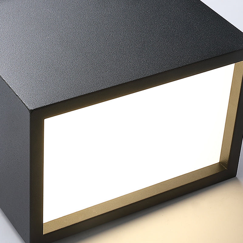 Modern Artistic LED Ceiling Light Iron Geometric Ceiling Fixture with Acrylic Shade