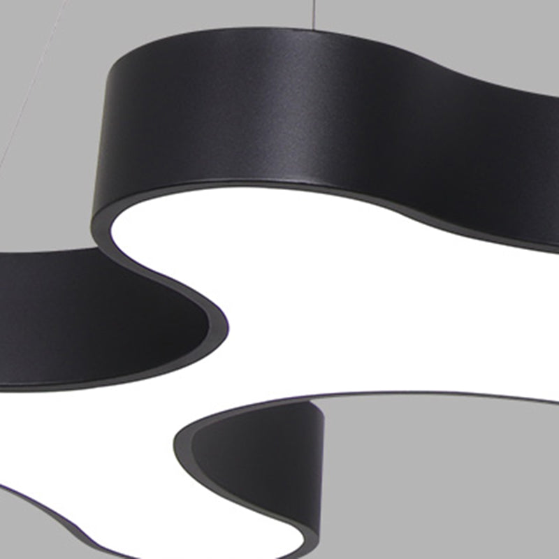 Modern Unique Shape Chandelier Lighting Fixtures Acrylic Island Ceiling Light