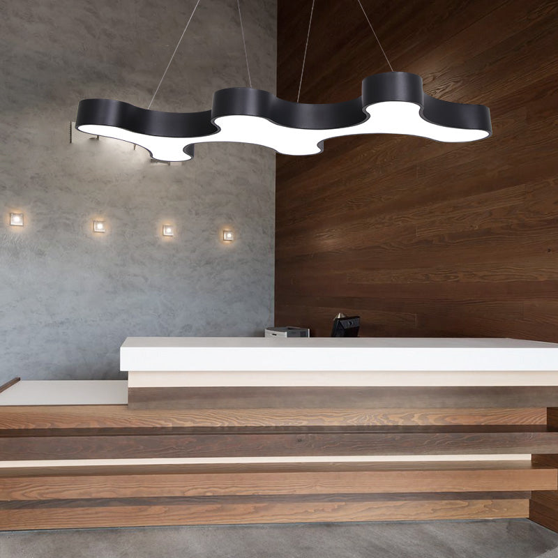 Modern Unique Shape Chandelier Lighting Fixtures Acrylic Island Ceiling Light