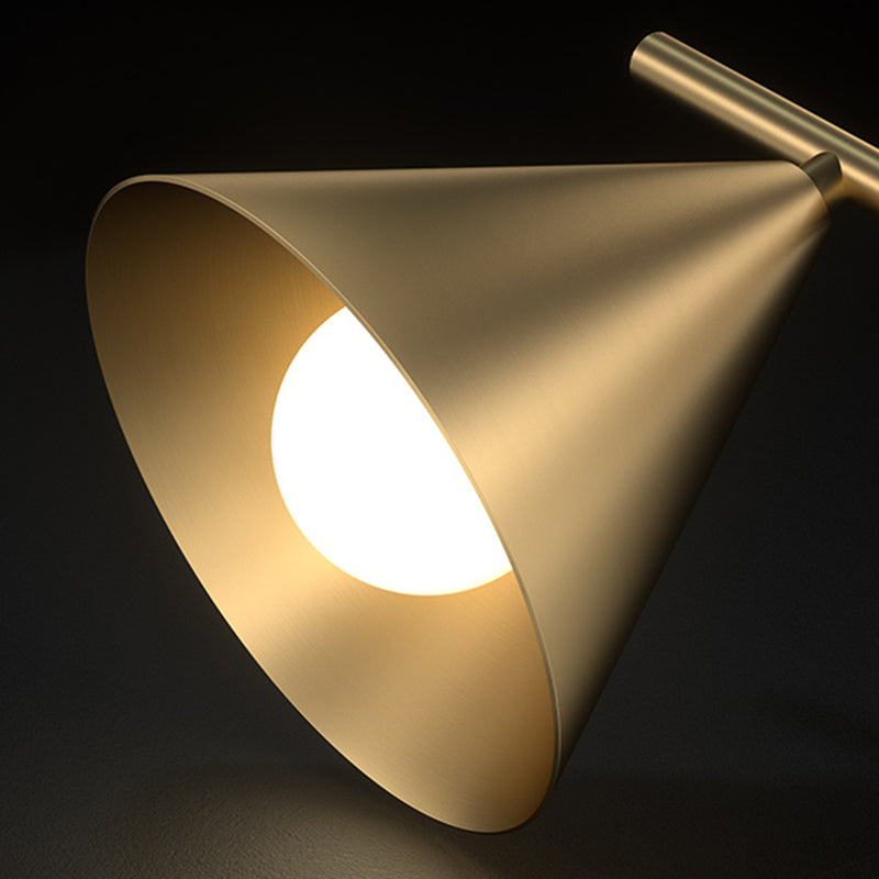 Cone Island Lichter zeitgenössische Metallinsel Deckenleuchte in Gold