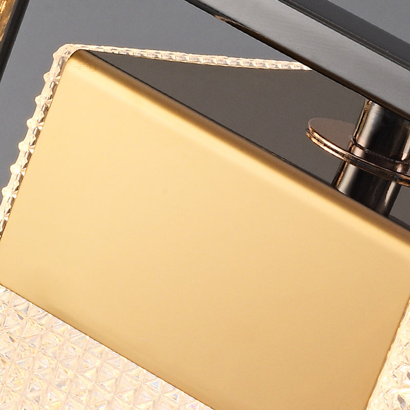 4-Light Cube Island Lights Contemporary Acrylic Island Ceiling Light