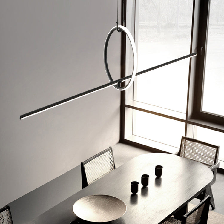 Luces colgantes de la isla lineal iluminación colgante moderna para cocina